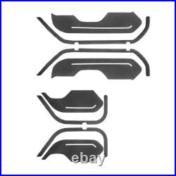 8Pcs Carbon Fiber Interior Door Panel Cover Trim For Jeep Wrangler JL Gladiator 8Pcs Carbon Fiber Interior Door Panel Cover Trim For Jeep Wrangler JL Gladiator