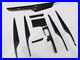 9x Carbon Fiber Black Car Interior Trim Cover Kit For BMW 5 Series G30 2018+ LHD