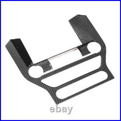 A-Carbon Fiber Interior Center Console GPS Panel Cover Trim Fit For