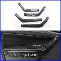 ABS Carbon Fiber Color Interior Door Handle Cover Trim for Ford RANGER 2015-2021