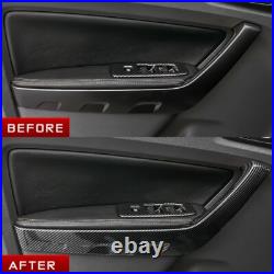 ABS Carbon Fiber Color Interior Door Handle Cover Trim for Ford RANGER 2015-2021