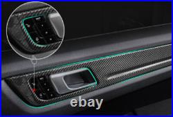 ABS Carbon Fiber Inner Door Panel Cover Strip For Porsche Cayenne 2018-2023 UK