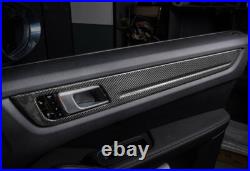ABS Carbon Fiber Inner Door Panel Cover Strip For Porsche Cayenne 2018-2023 UK