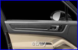 ABS Carbon Fiber Inner Door Panel Cover Strip For Porsche Cayenne 2018-2023 UK