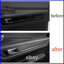 ABS Carbon Fiber Inner Door Panel Cover Strip For Porsche Cayenne 2018-2023 UK
