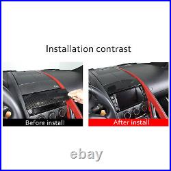 ABS Carbon Fiber Interior Center Console Trim Cover Kit For Jaguar F-TYPE 13-24