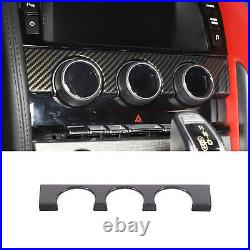 ABS Carbon Fiber Interior Center Console Trim Cover Kit For Jaguar F-TYPE 13-24