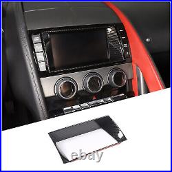 ABS Carbon Fiber Interior Center Console Trim Cover Set For Jaguar F-TYPE 13-18