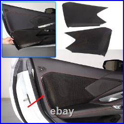 ABS Carbon Fiber Interior Door Anti-Kick Panel Cover Trim For Corvette C8 20-23