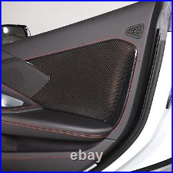 ABS Carbon Fiber Interior Door Anti-Kick Panel Cover Trim For Corvette C8 20-23