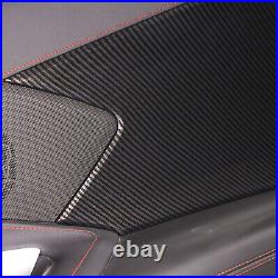 ABS Carbon Fiber Interior Door Anti-Kick Panel Cover Trim For Corvette C8 20-23