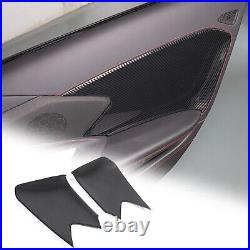 ABS Carbon Fiber Interior Door Anti-Kick Panel Cover Trim For Corvette C8 20-23