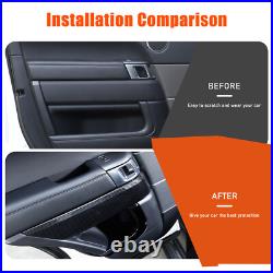 ABS Carbon Fiber Interior Door Panel Replacement For Range Rover Sport 2014-17