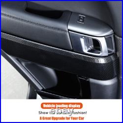 ABS Carbon Fiber Interior Door Panel Replacement For Range Rover Sport 2014-17