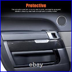 ABS Carbon Fiber Interior Door Panel Replacement For Range Rover Sport 2014-17