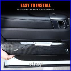 ABS Carbon Fiber Interior Door Panel Replacement For Range Rover Sport 2014-17