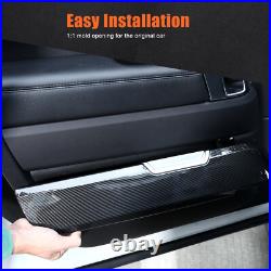 ABS Carbon Fiber Interior Door Panel Replacement For Range Rover Sport 2014-17