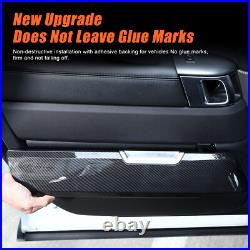ABS Carbon Fiber Interior Door Panel Replacement For Range Rover Sport 2014-17