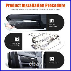 ABS Carbon Fiber Interior Door Panel Replacement For Range Rover Sport 2014-17