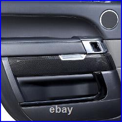 ABS Carbon Fiber Interior Door Panel Replacement For Range Rover Sport 2014-2017