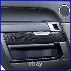 ABS Carbon Fiber Interior Door Panel Replacement For Range Rover Sport 2014-2017