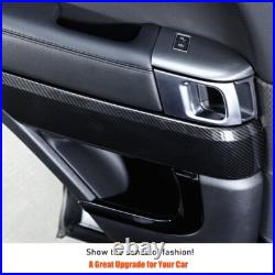 ABS Carbon Fiber Interior Door Panel Replacement For Range Rover Sport 2014-2017