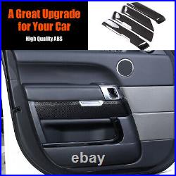 ABS Carbon Fiber Interior Door Panel Replacement For Range Rover Sport 2014-2017