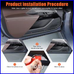 ABS Carbon Fiber Interior Door Panel Trim Cover For BMW 7 Series 2023-2025