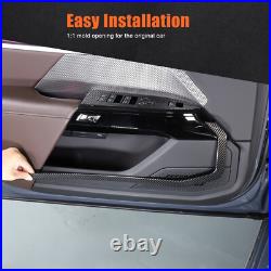 ABS Carbon Fiber Interior Door Panel Trim Cover For BMW 7 Series 2023-2025