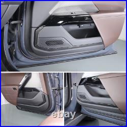 ABS Carbon Fiber Interior Door Panel Trim Cover For BMW 7 Series 2023-2025