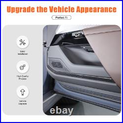ABS Carbon Fiber Interior Door Panel Trim Cover For BMW 7 Series 2023-2025