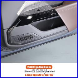 ABS Carbon Fiber Interior Door Panel Trim Cover For BMW 7 Series 2023-2025