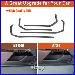 ABS Carbon Fiber Interior Door Panel Trim Cover For BMW 7 Series 2023-2025