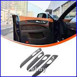 ABS Carbon Fiber Interior door Panel Trim For Benz GLE GLS ML GL W166 2013-19