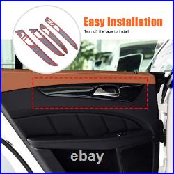 ABS Carbon Fiber Interior door Panel Trim For Benz GLE GLS ML GL W166 2013-19
