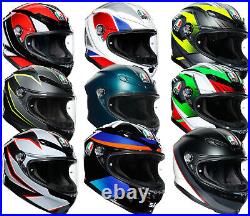 AGV K6 Full Face Helmet E2205 Motorcycle Motorbike Crash Helmet