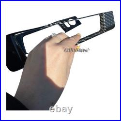Abarth Carbon Fibre Interior Grab Door Card Handle 500 595 695 RHD Black PAIR UK Abarth Carbon Fibre Interior Grab Door Card Handle 500 595 695 RHD Black PAIR UK