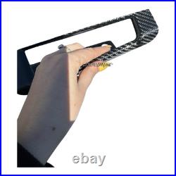Abarth Carbon Fibre Interior Grab Door Card Handle 500 595 695 RHD Black PAIR UK Abarth Carbon Fibre Interior Grab Door Card Handle 500 595 695 RHD Black PAIR UK