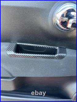 Abarth Carbon Fibre Interior Grab Door Card Handle 500 595 695 RHD Black PAIR UK Abarth Carbon Fibre Interior Grab Door Card Handle 500 595 695 RHD Black PAIR UK