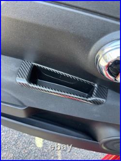 Abarth Carbon Fibre Interior Grab Door Card Handle 500 595 695 RHD Black PAIR UK Abarth Carbon Fibre Interior Grab Door Card Handle 500 595 695 RHD Black PAIR UK