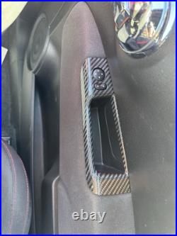 Abarth Carbon Fibre Interior Grab Door Card Handle 500 595 695 RHD Black PAIR UK Abarth Carbon Fibre Interior Grab Door Card Handle 500 595 695 RHD Black PAIR UK
