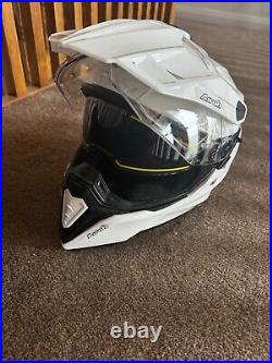 Airoh Commander Dual Sport Motorcycle Helmet White Gloss, XL