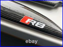 Audi R8 Custom Carbon Fibre Interior Door Spears / Trims R8 Logo