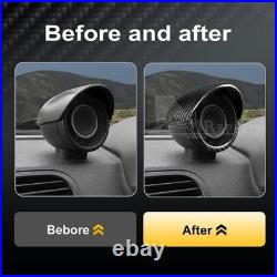 BLACK HARD Carbon Fiber Car Interior Turbo Cover Trim for Abarth 595 2012-2023