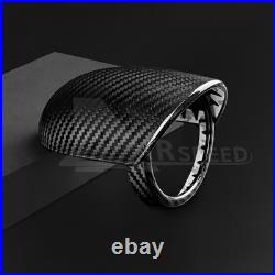 BLACK HARD Carbon Fiber Car Interior Turbo Cover Trim for Abarth 595 2012-2023
