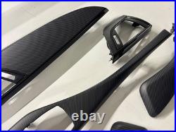 BMW 1 2 Series F21 F22 Matte CARBON Fiber Interior Trim Set RHD