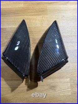 BMW 1 Series E81 E82 E88 Interior Trim Covers Door Mirror Carbon Fibre Skimmed