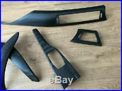 BMW 3/4 F30/31 F34GT F32 Black Carbon Fiber wrapped interior trim set for RHD