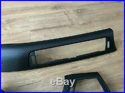 BMW 3/4 F30/31 F34GT F32 Black Carbon Fiber wrapped interior trim set for RHD