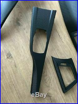 BMW 3/4 F30/31 F34GT F32 Black Carbon Fiber wrapped interior trim set for RHD